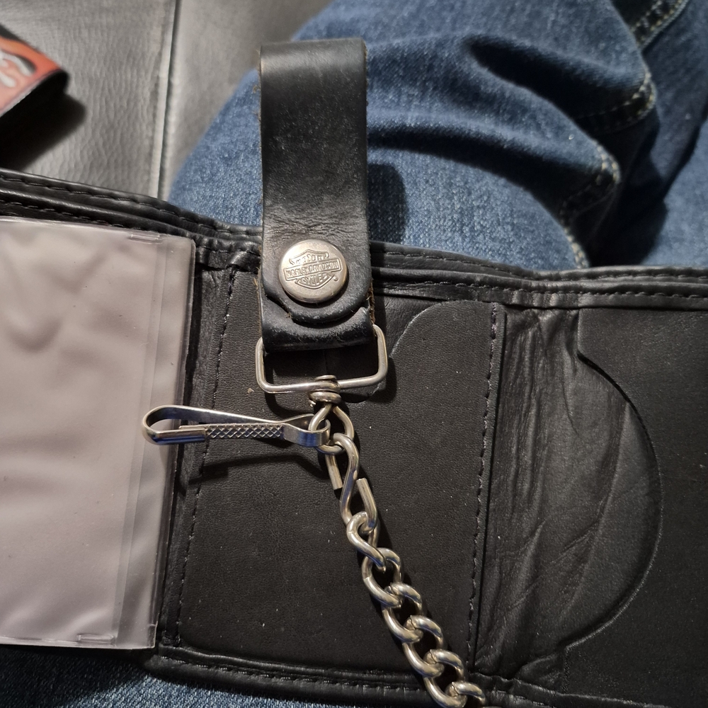 Harley-Davidson Black Leather Wallet - Picture 3 of 6